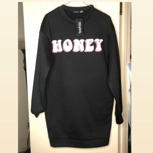 Boohoo Sweatshirt Dress